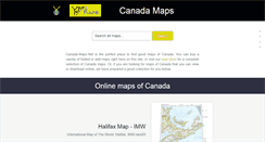 Desktop Screenshot of canada-maps.net