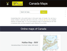 Tablet Screenshot of canada-maps.net